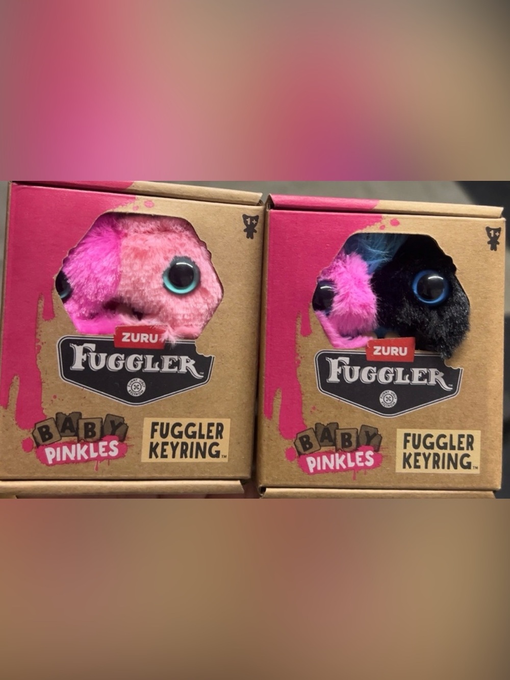 Fuggler Baby Pinkles 3.5" Keyring (Wide Eyed
Screech) -